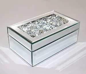 Glass Mirror Jewelry Box